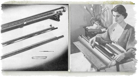 Вязание на буковинке, меде или других аппаратах для вязания